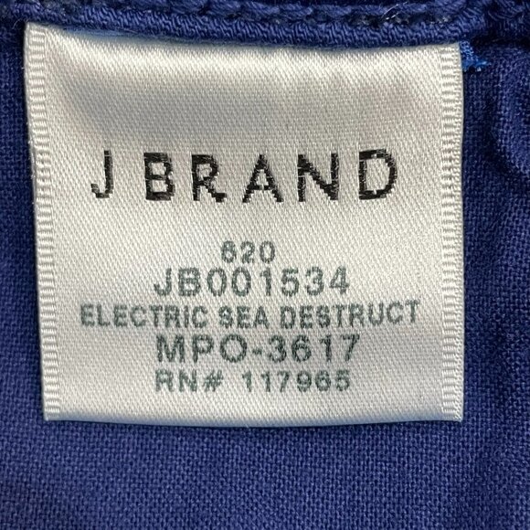 J BRAND Women's Jeans‎ Size 29 Blue Stretchy Skinny Electric Sea Destruct - Picture 5 of 8